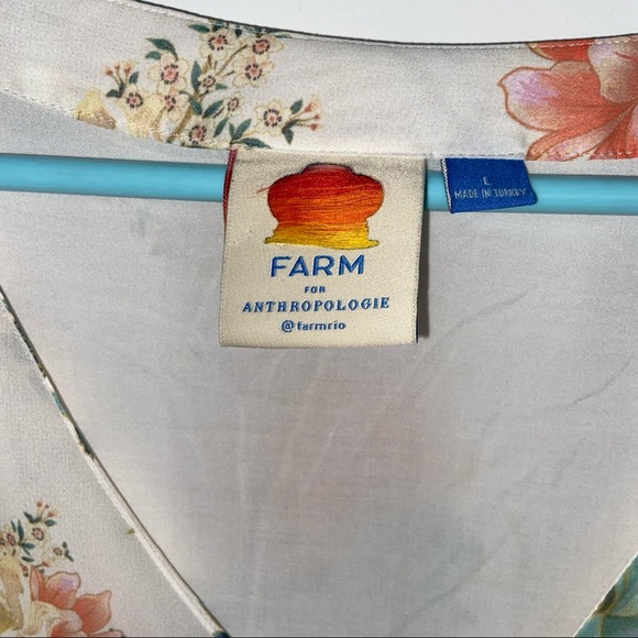 Farm Rio for Anthropologie Flutter Sleeve Blouse - Picture 2 of 5